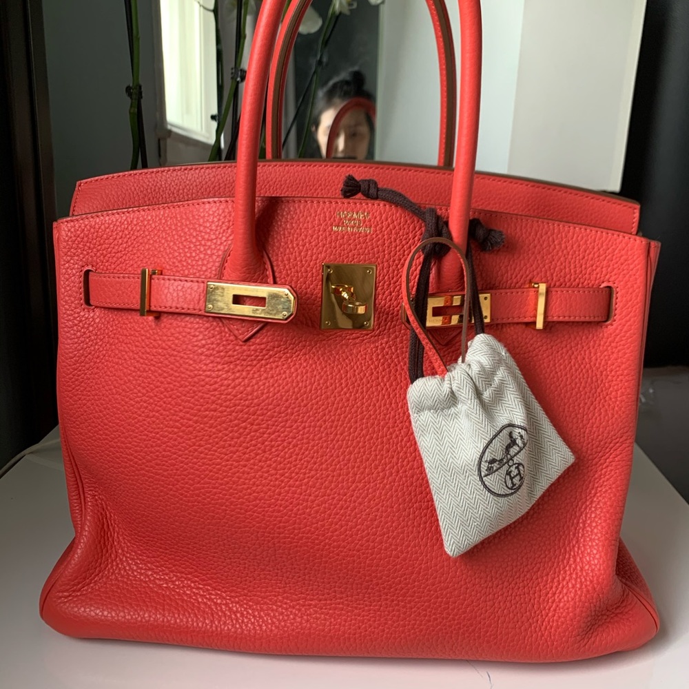 35 birkin color Rose Jaipur  in Togo leather